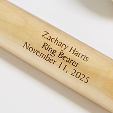 Personalized Mini Baseball Bats - Ring Bearer Gift - 18494