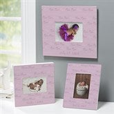 Personalized Modern Baby Girl Picture Frames - 18505