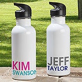 Personalized Water Bottles - Add Any Name - 18555