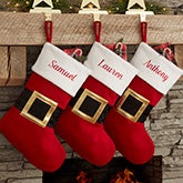 Personalized Christmas Stockings - Santa Belt - 19011