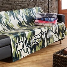 Personalized Camo Blankets - 19306
