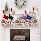 Personalized Christmas Stockings For Kids - Name & Monogram - 19353