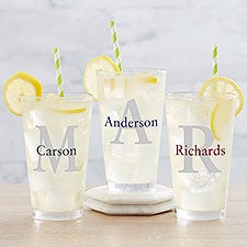 Personalized Pint Glass - Name & Initial - 19412