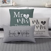 Personalized Throw Pillows - Elegant Couple - 19458