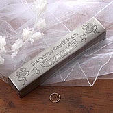 Silver Engraved Marriage Certificate Keepsake Holder - 1997