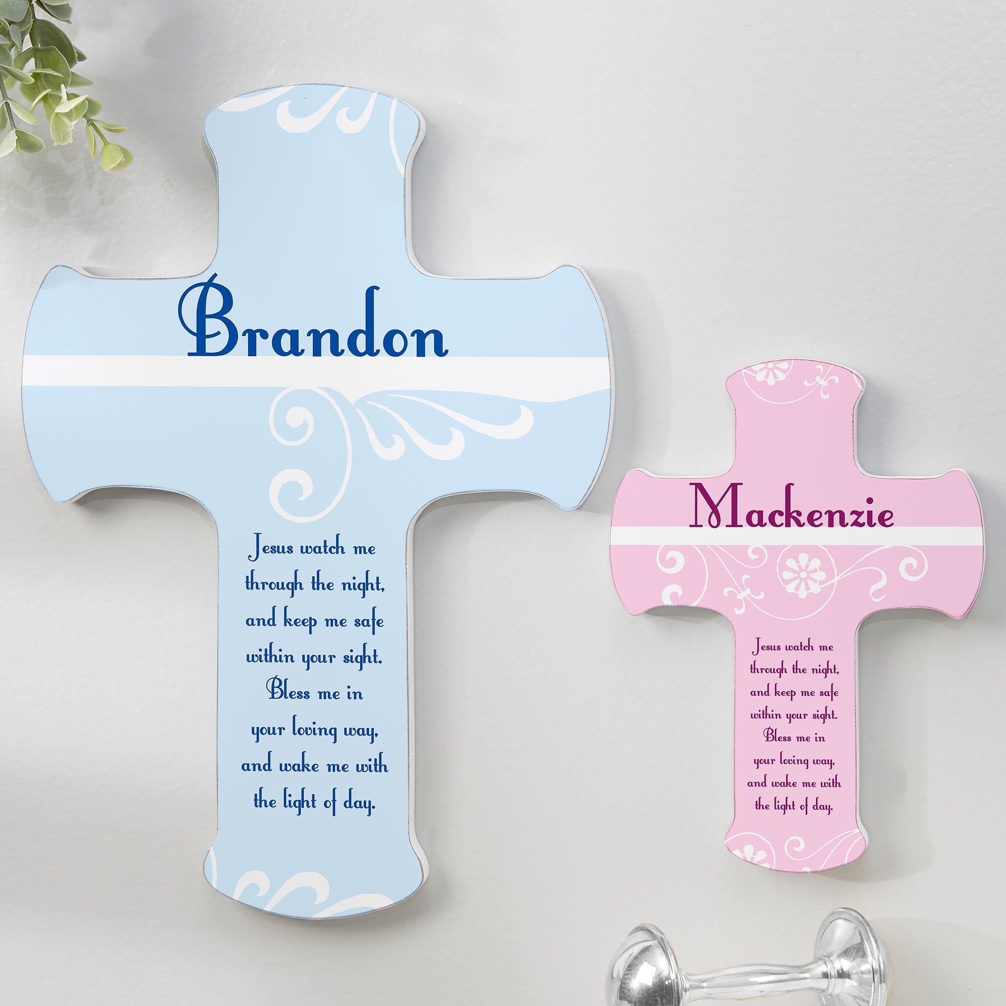 12076 - Keep Me Safe Personalized Wall Cross