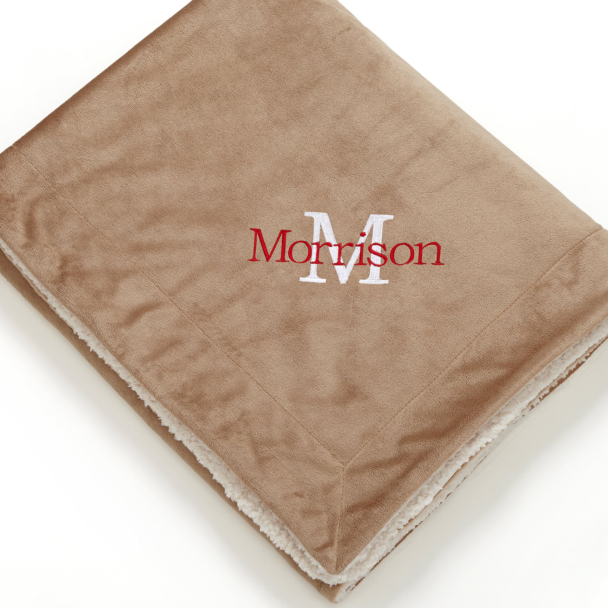 12255 - Initially Yours Embroidered Sherpa Blanket