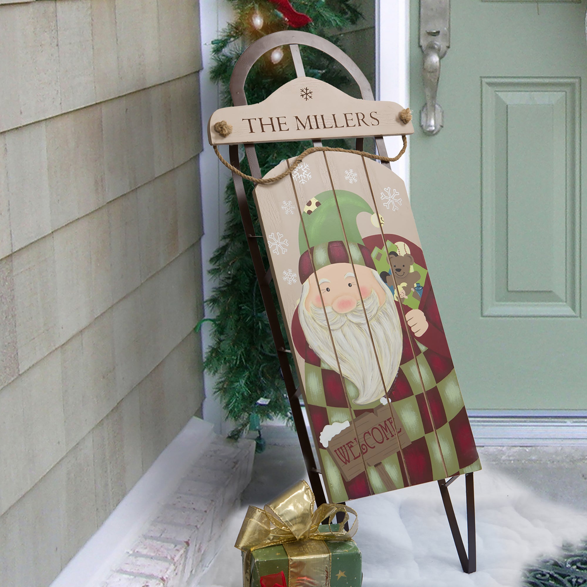 12499 - Vintage Santa Personalized Holiday Sled