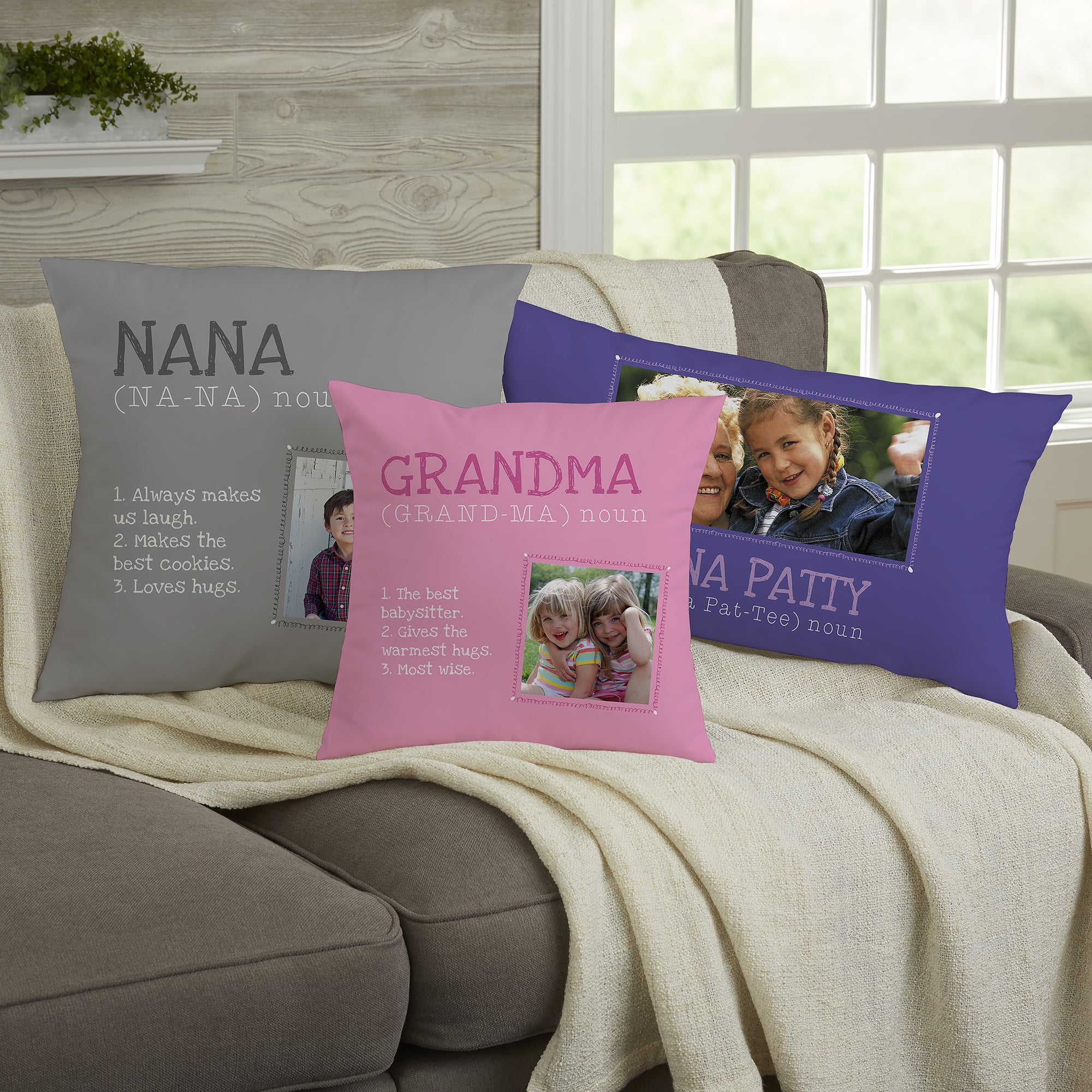 14228 - Definition of Grandma Personalized Photo Pillow