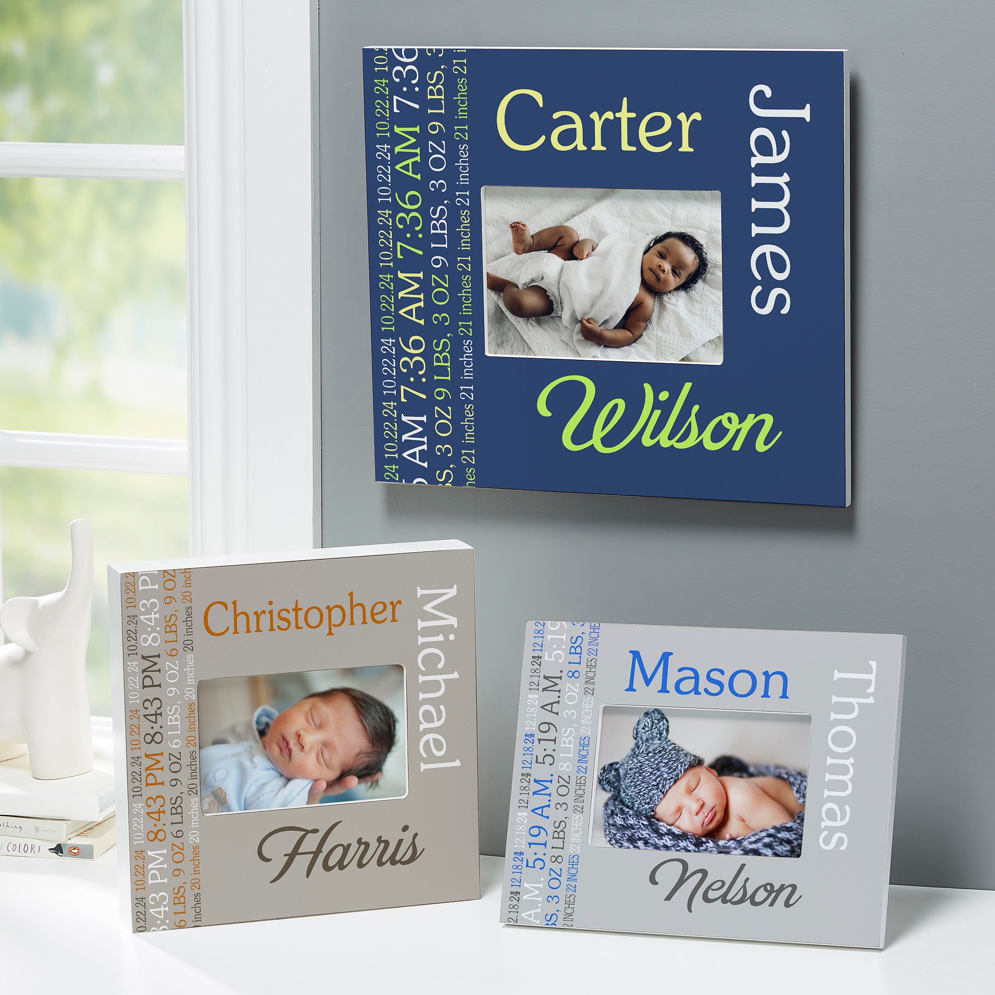 14861 - Darling Baby Boy Personalized Picture Frame