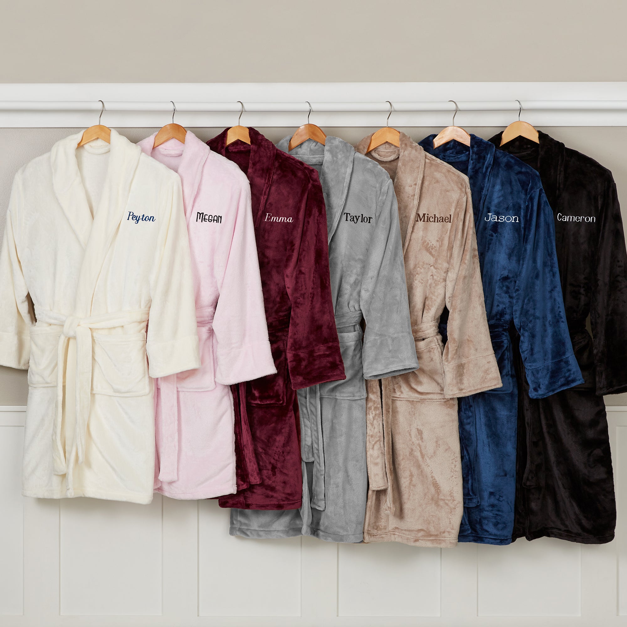 14894 - Classic Comfort Embroidered Luxury Fleece Robes