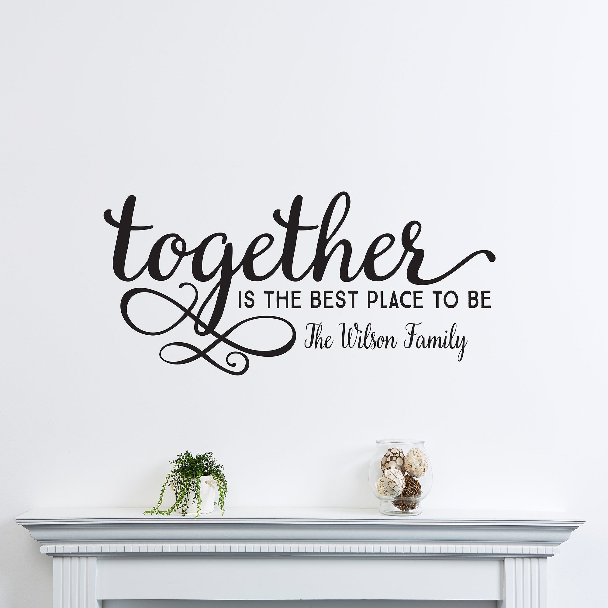 14979 - Together...Personalized Vinyl Wall Art