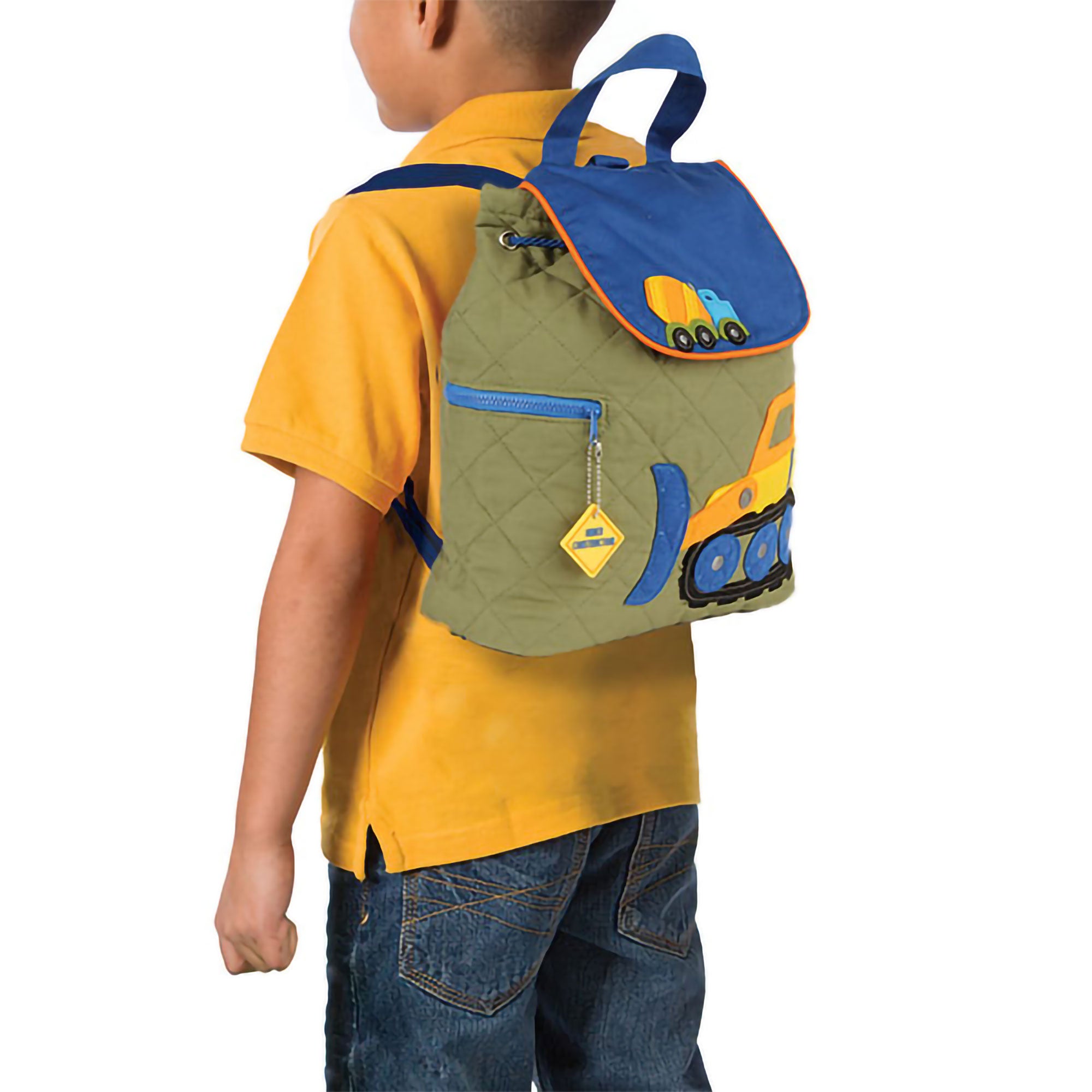 17032 - Construction Embroidered Kid&#39;s Backpack by Stephen Joseph