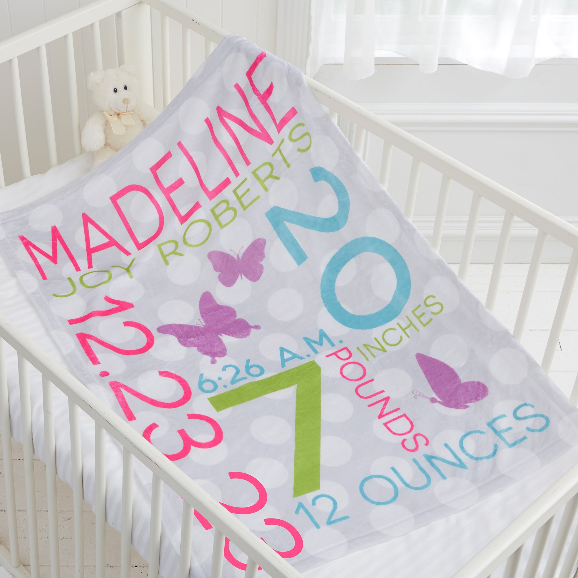 17680 - Sweet Baby Girl Personalized Blanket 