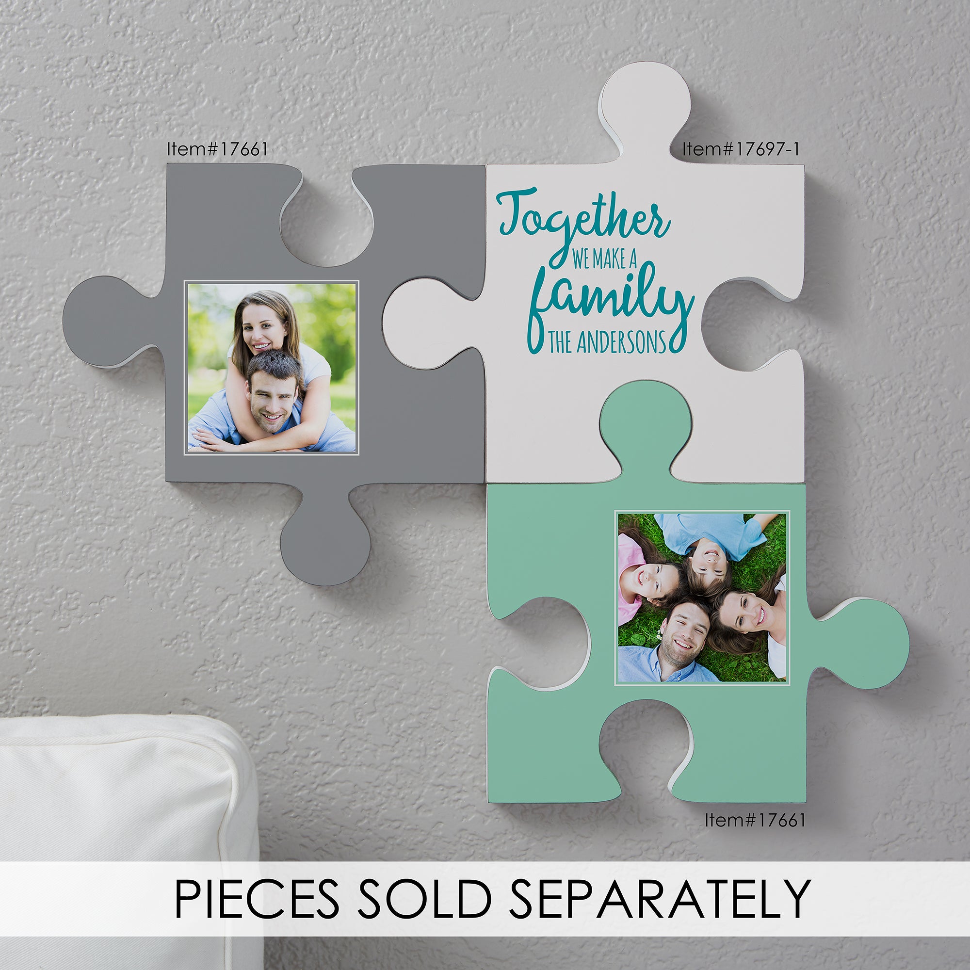 17697 - Family Quotes Personalized Puzzle Piece Wall Décor