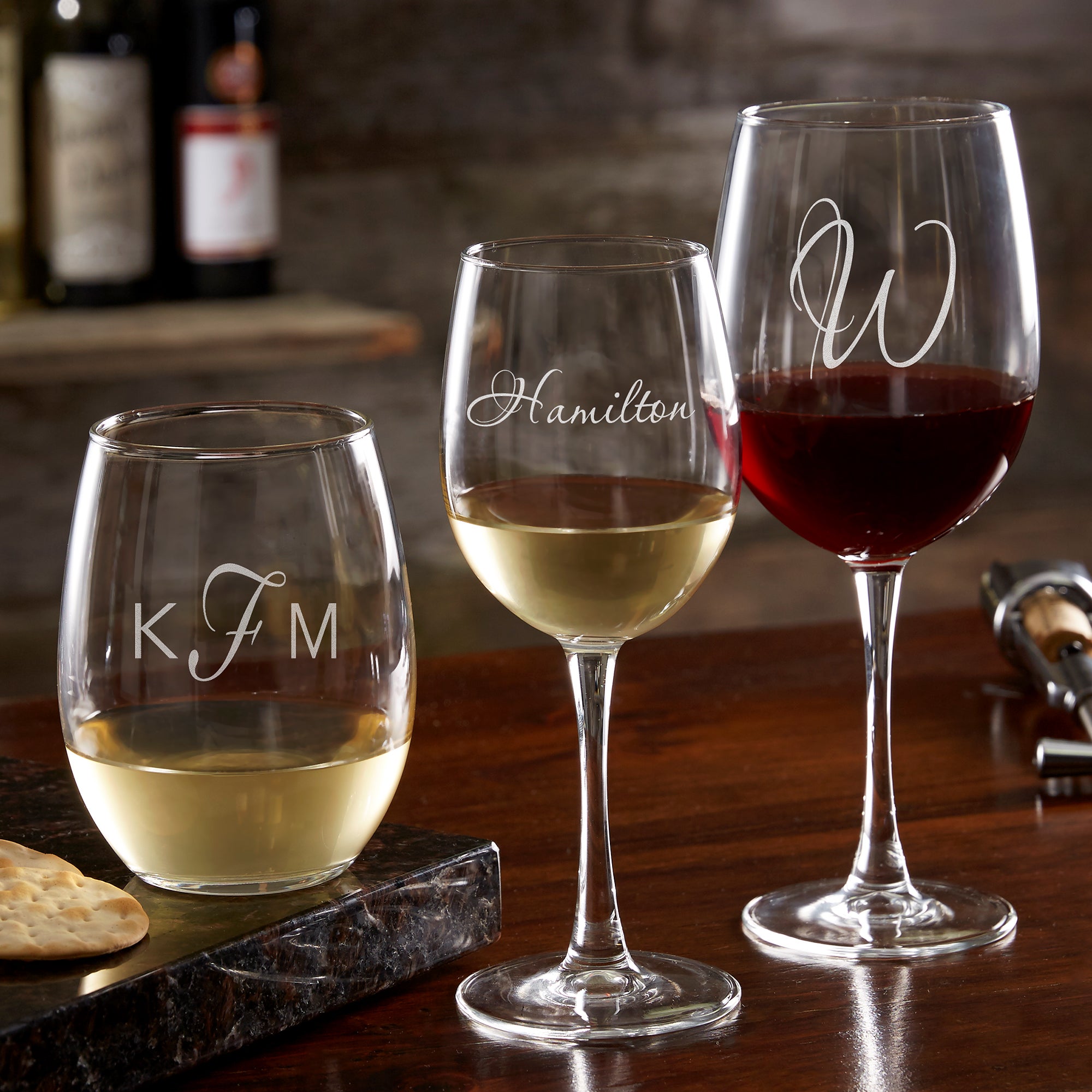 17830 - Classic Celebrations Personalized Wine Glass Collection