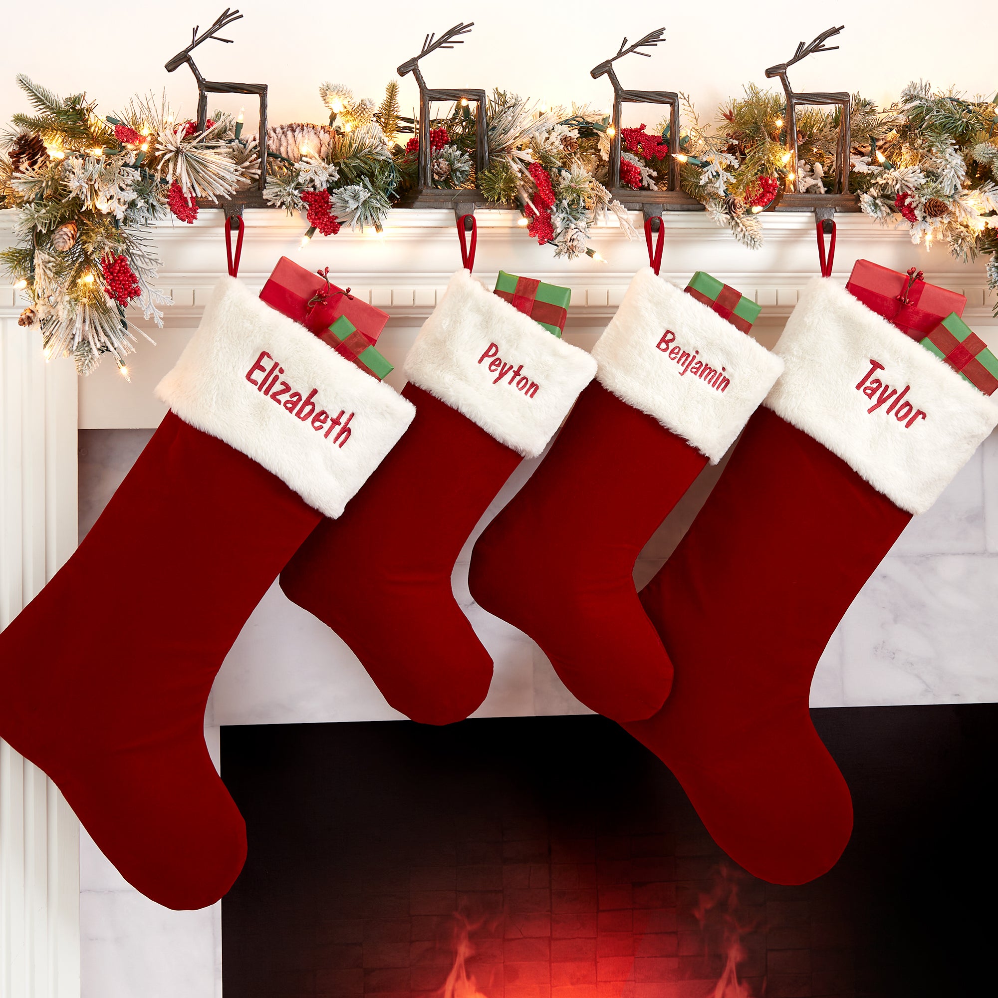 19004 Velvet Elegance Personalized Christmas Stockings   19004 43904 201109080208 