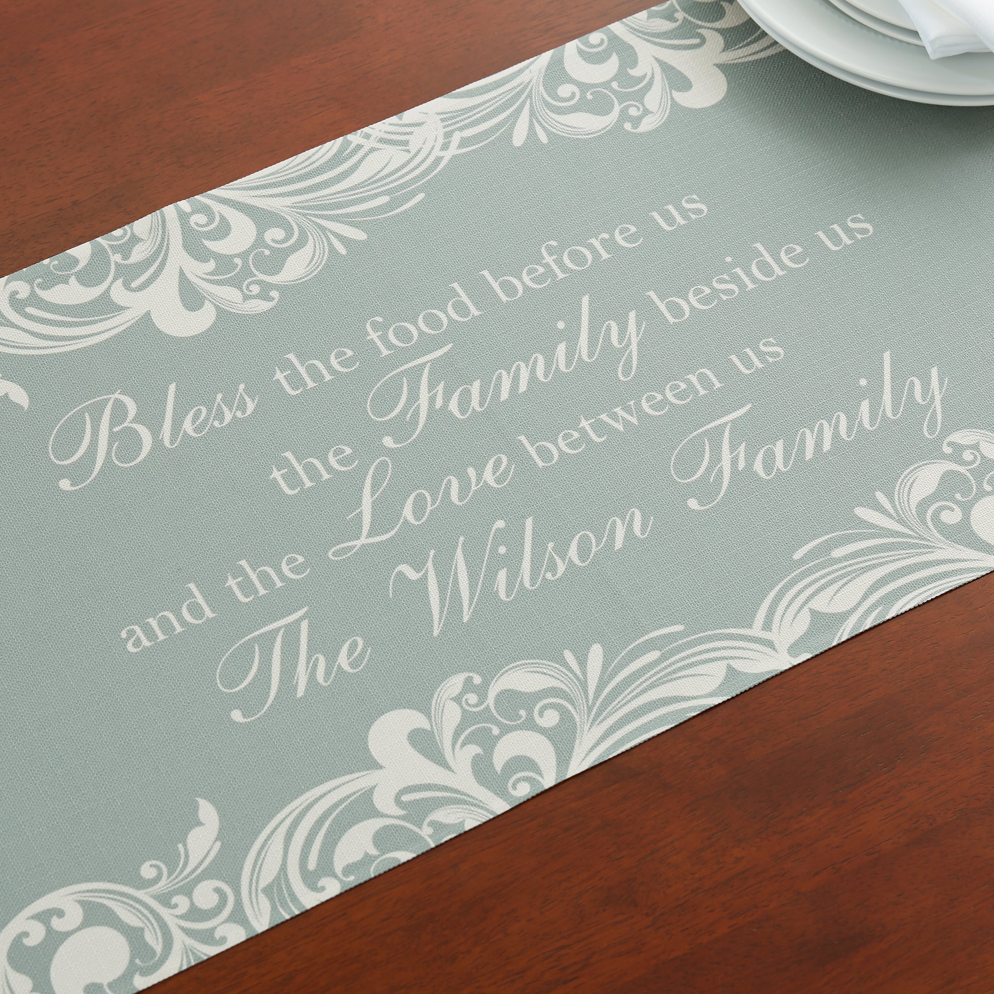 19424 - Family Blessings Personalized Table Runner