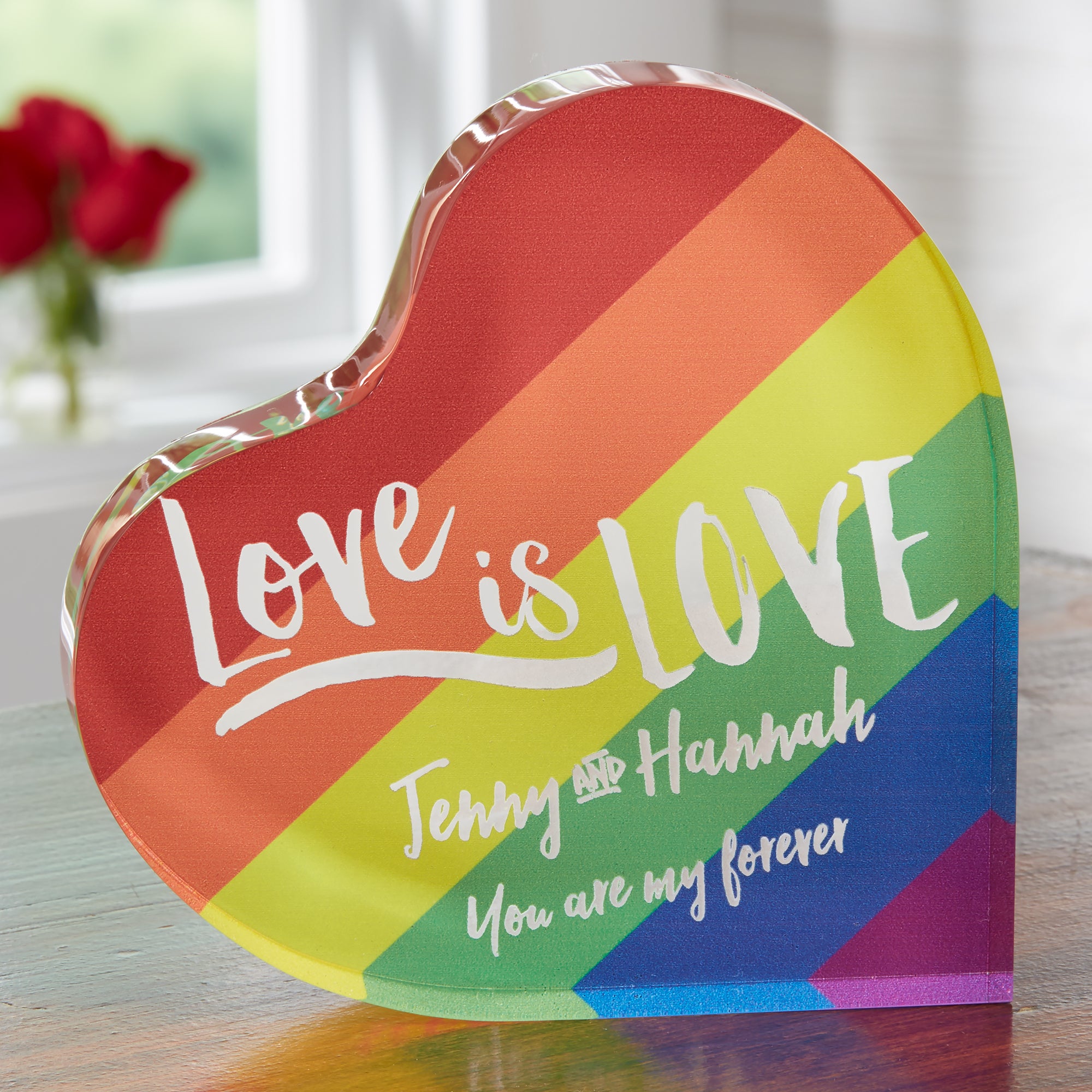 19735 - Love Is Love Personalized Colored Keepsake