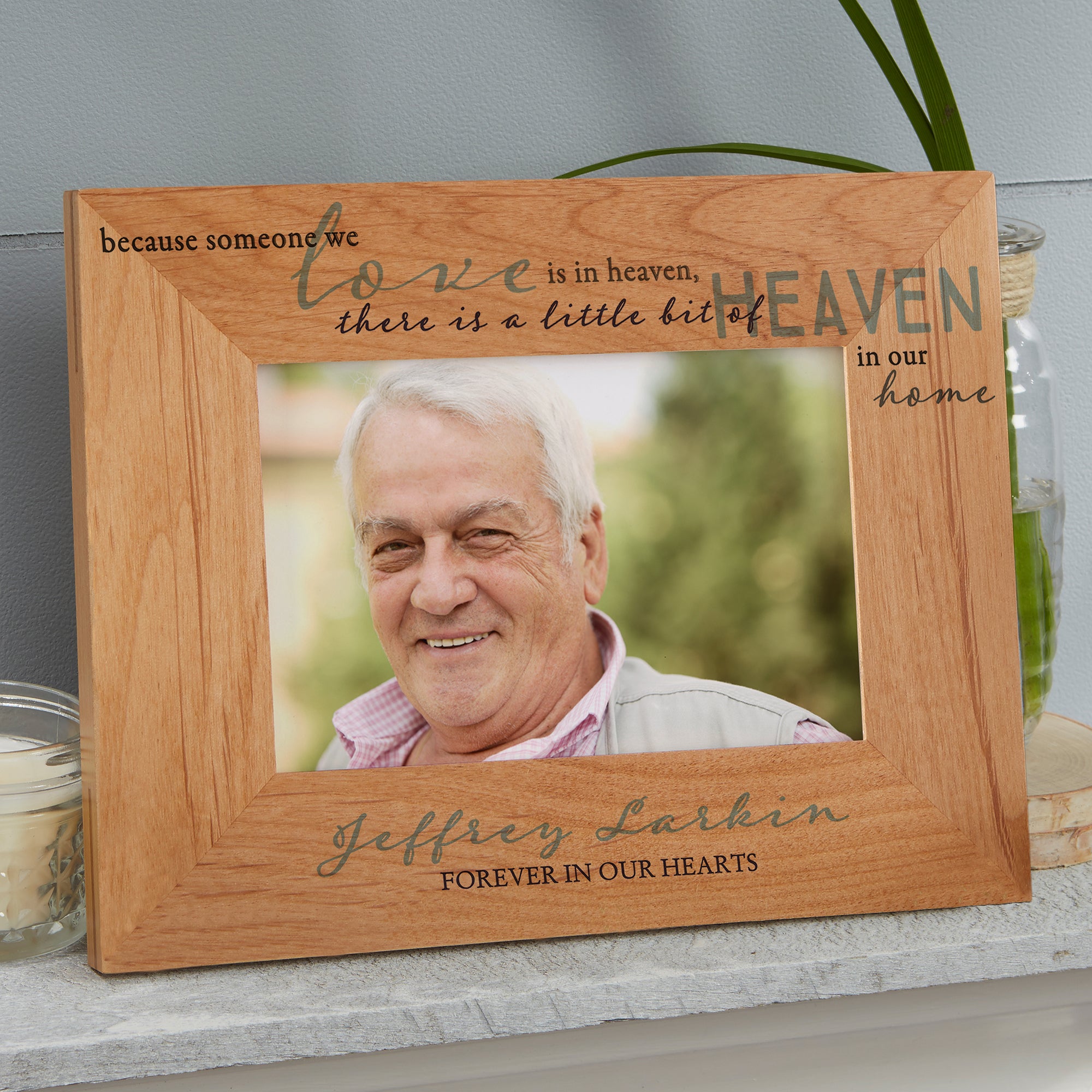 20653 - Heaven In Our Home Printed Wood Picture Frame