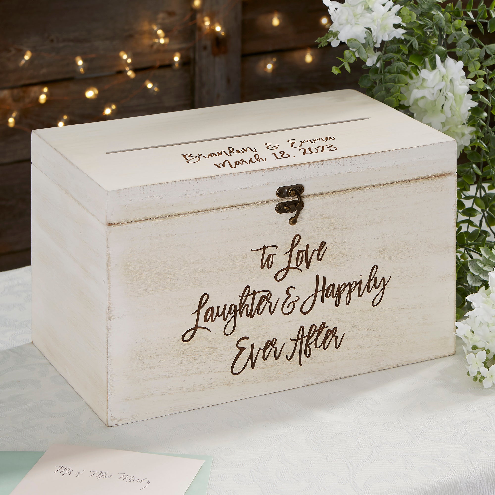 21072 Ever After Personalized Wedding Wood Keepsake Card Box   21072 51078 221108130238 