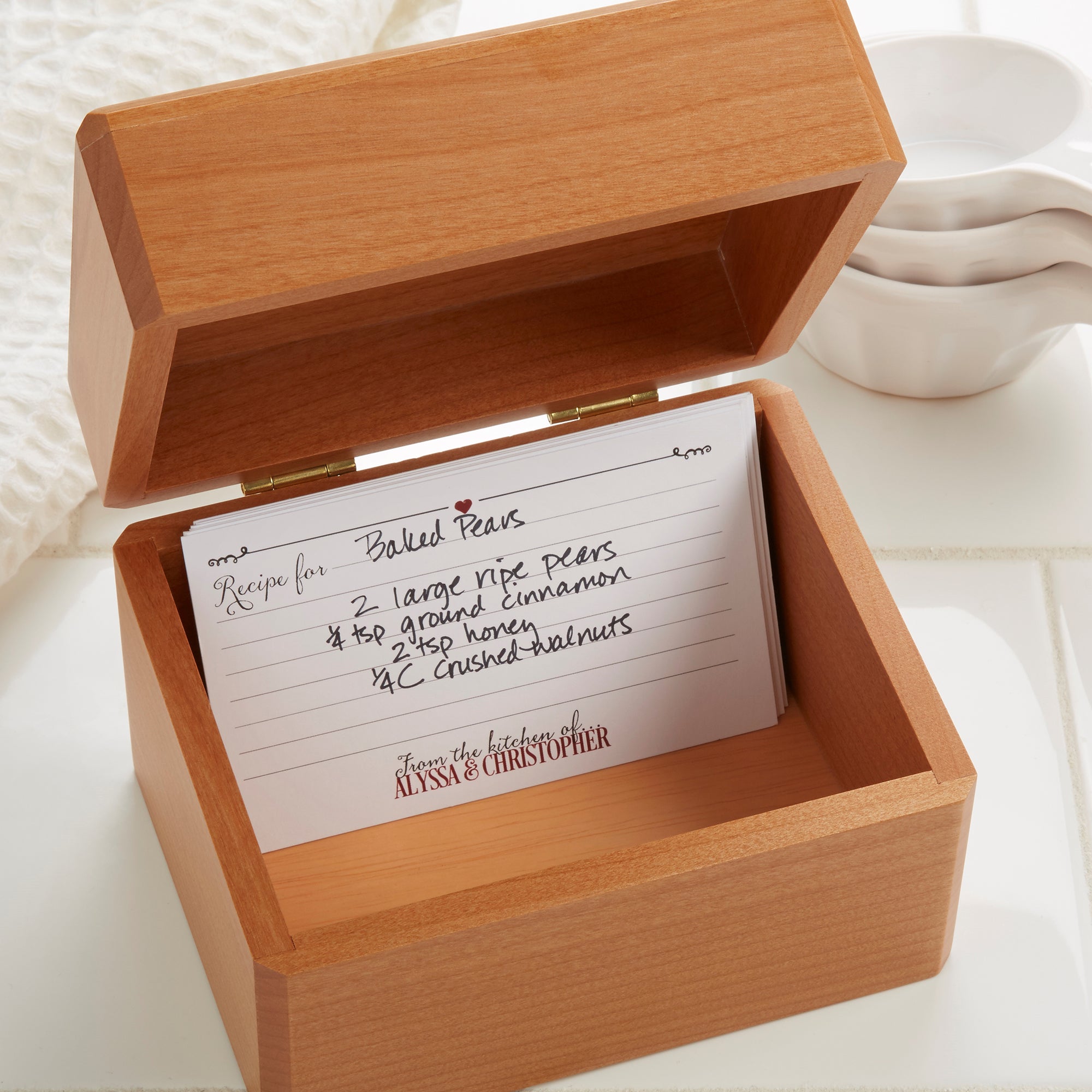 23811 - Stamped Elegance Personalized Recipe Box