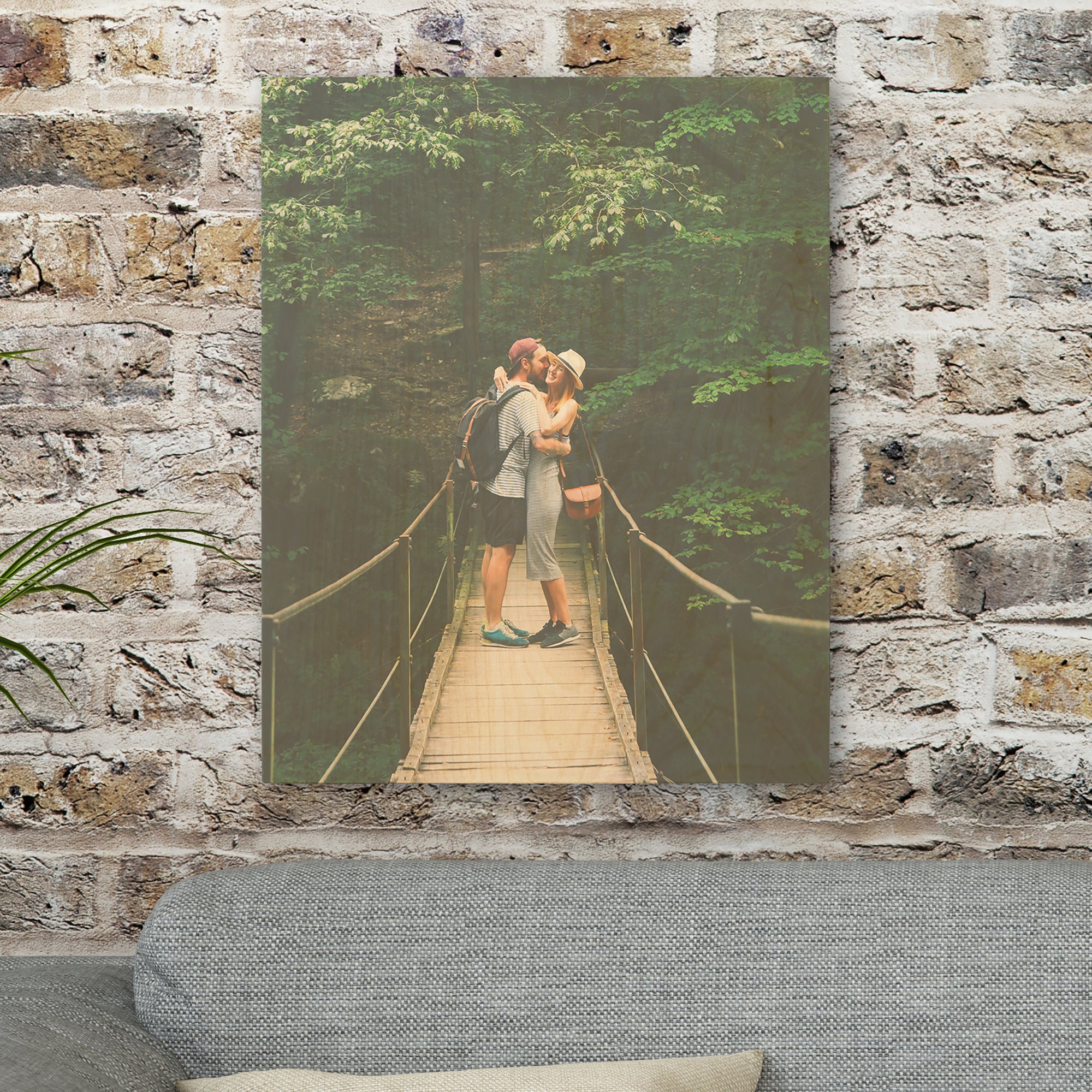 24745 - Portrait Photo Natural Wood Panel Wall Decor