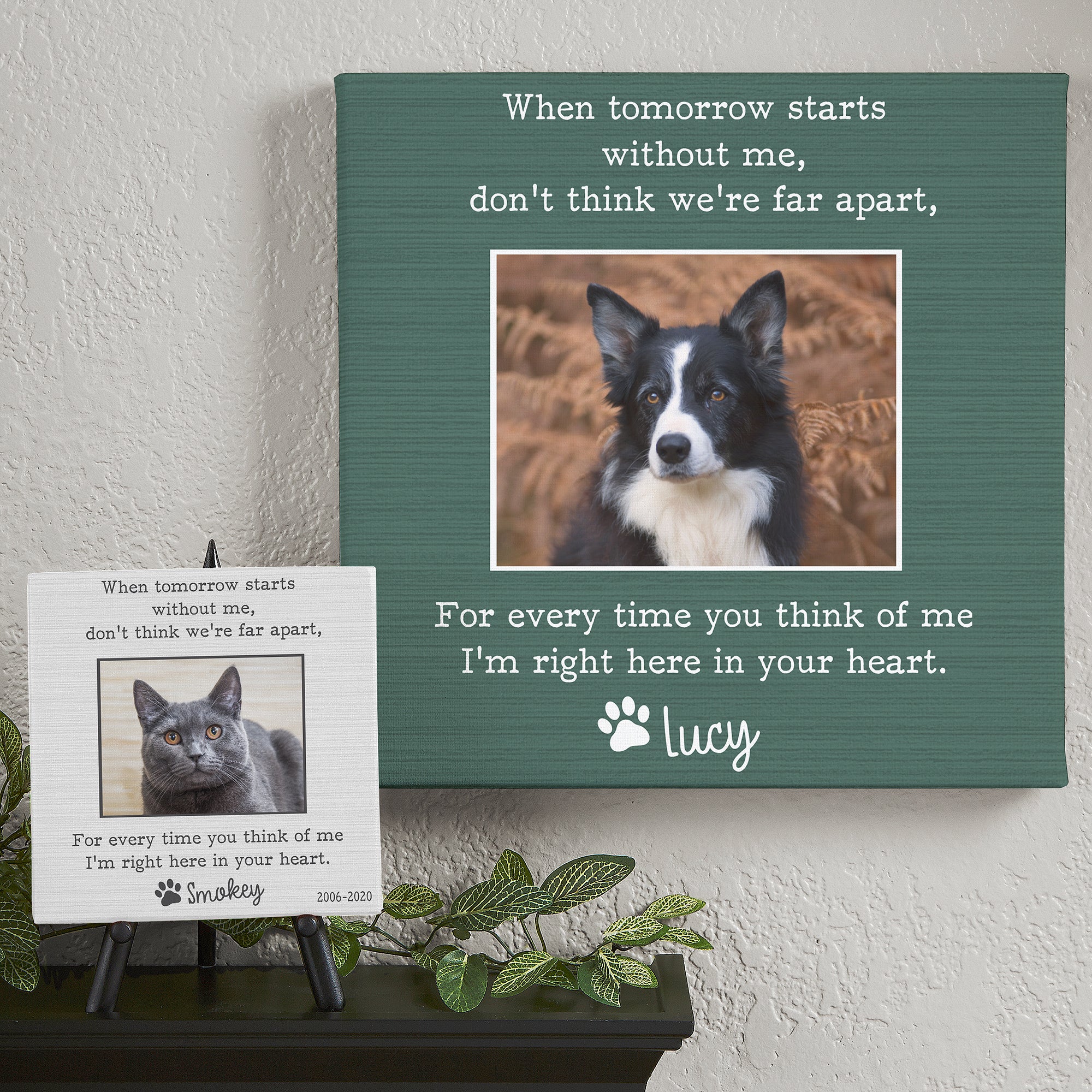 26473 - Pet Memorial Personalized Canvas Print