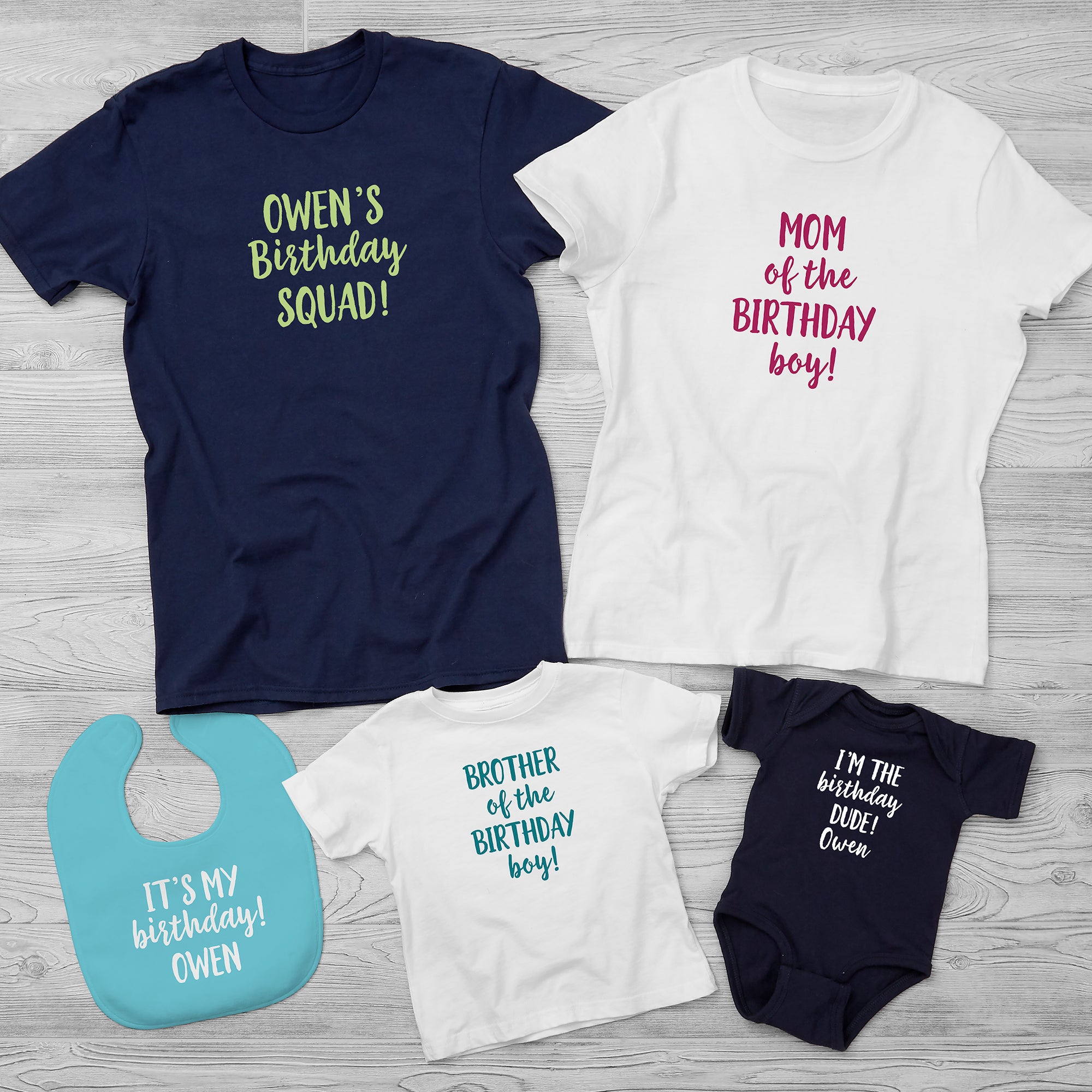 28920 - Family Birthday Personalized Kids Shirts