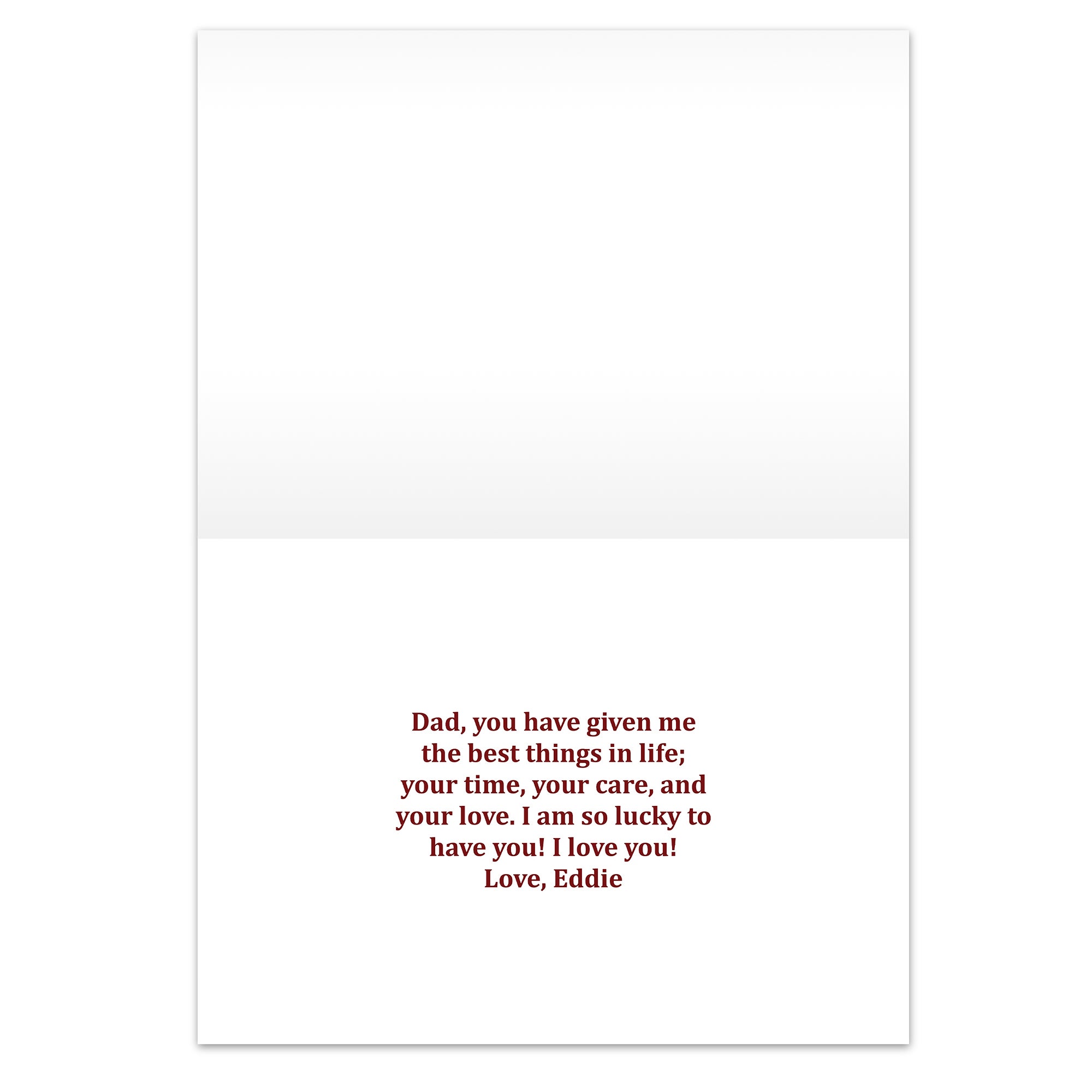 31938 - Best Dad Ever Personalized Father&#39;s Day Greeting Card