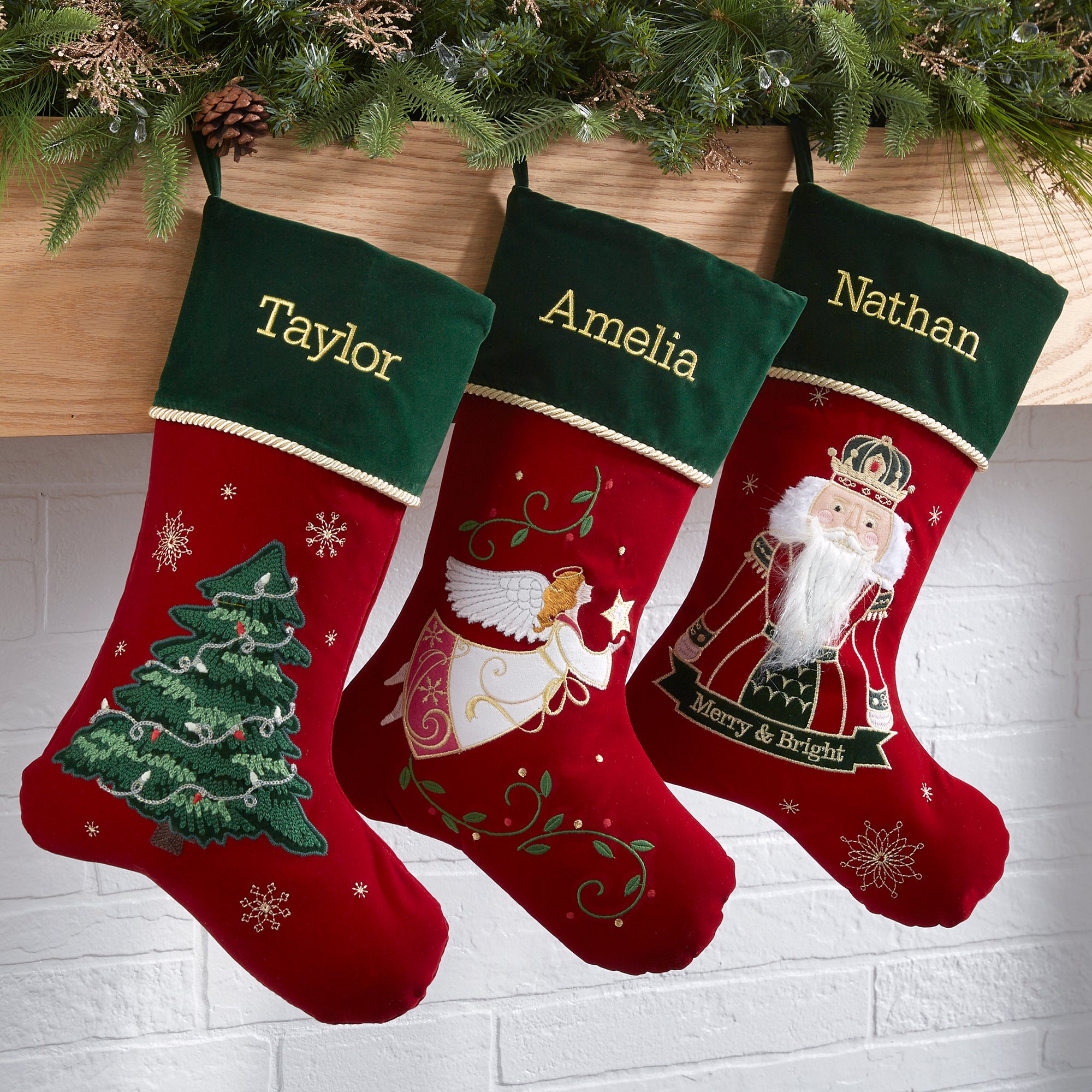 32747 - Traditional Icon Personalized Christmas Stockings