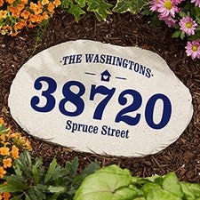 Home Address Personalized Garden Stone - 20170