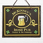 Custom Personalized Irish Pub Sign Slate Plaque - 2074