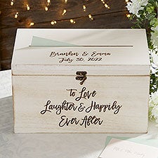 Infinite Love Personalized Wedding Card Box