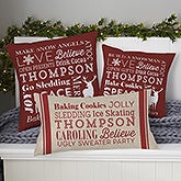 Personalized Throw Pillows - Holiday Traditions - 21494