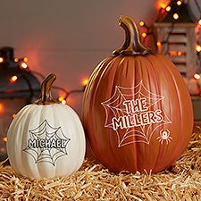 Personalized Pumpkins - Spiders  Spiderwebs - 21608