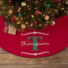 Personalized Santa Hat Tree Topper