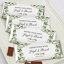 Laurels of Love Personalized Candy Bar Wrappers for Wedding - 22025