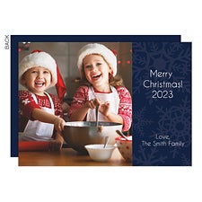 Snowflakes Photo Holiday Cards - 22120