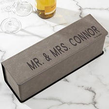 Bold Style Personalized Wine Bottle Accessory Box - 22389