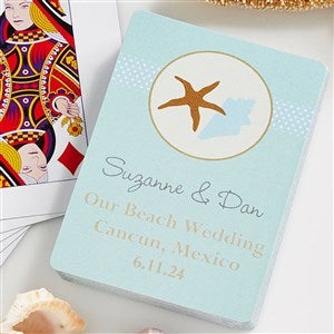 The Beach Personalized Playing Cards - 10062
