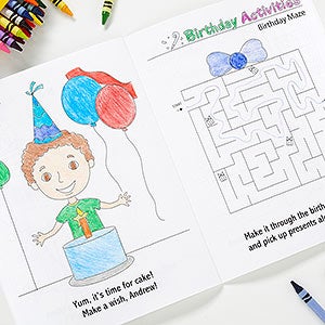 Big Sister/Big Brother Personalized Coloring Activity Book