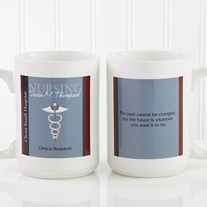 Medical Professions Personalized Coffee Mug- 15 oz.- White - 10223-L