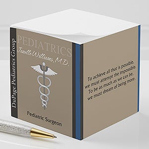 Medical Professions Inspiring Quotes Paper Note Cube - 10226