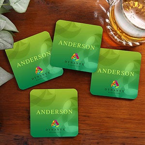 Personalized Logo Coaster with Cork Backing - 10285