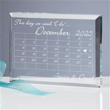 The Day We Said I Do Personalized Keepsake - 10302