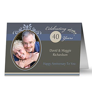 Happy Anniversary Personalized Photo Greeting Card - 10335