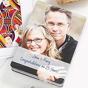 Our Anniversary Personalized Photo Playing Cards - 10391