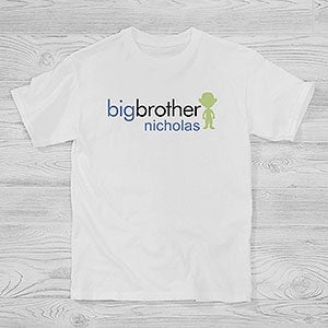 Big/Baby Brother  Sister Personalized Hanes® Kids T-Shirt - 10509-YCT