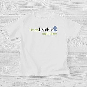 Big/Baby Brother & Sister Personalized Toddler T-Shirt - 10509-TT